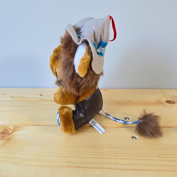 Lion Plush in Bavarian Trachten Style Lederhosen and Hat Stuffed Animal Toy - Picture 4 of 8